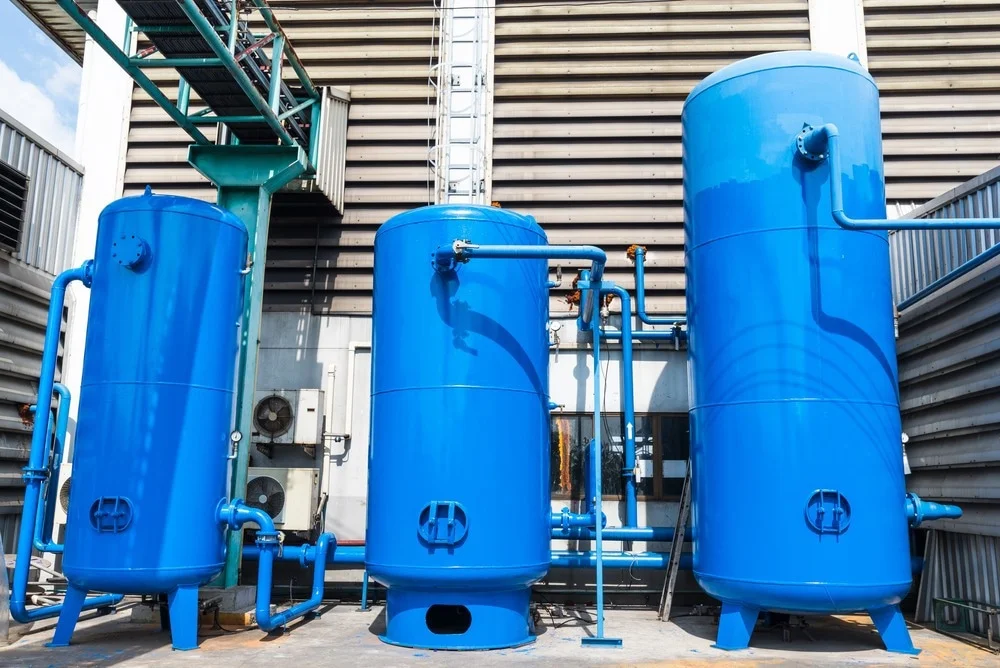 air compressor tank install-3 tanks